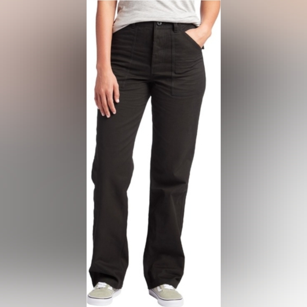 TOPO Designs Black Field Pants Organic Cotton Size 10 Women's